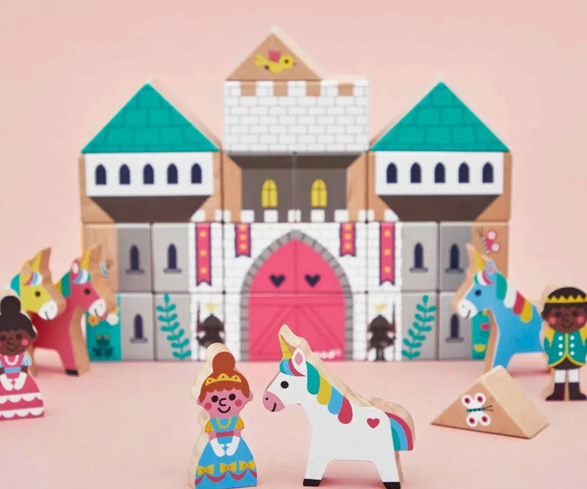 37 Bloques de Madera Reino Encantado Roads