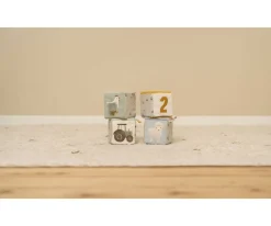 4 Cubos Apilables Blanditos Little Farm