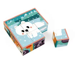 9 Cubos de Cartón Animales