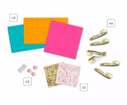 6 Horquillas Con Animales Brillantes Para Crear