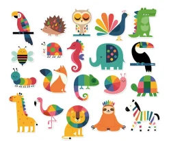 20 Imanes de Animales Andy Westface