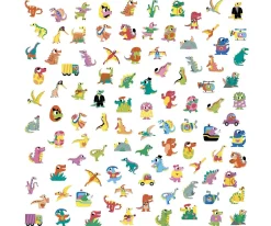 100 Pegatinas de Dinosaurios