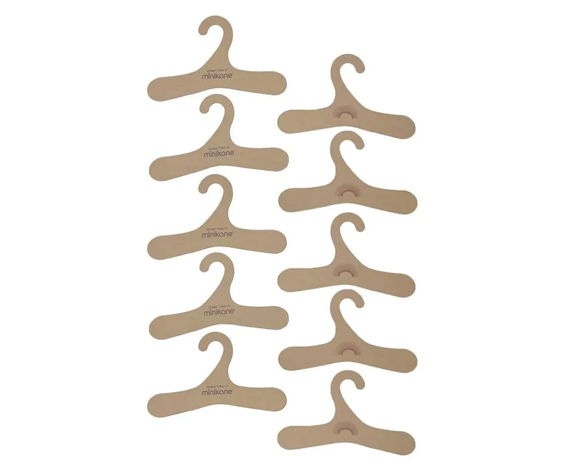 10 Perchas de Cartón Minikane