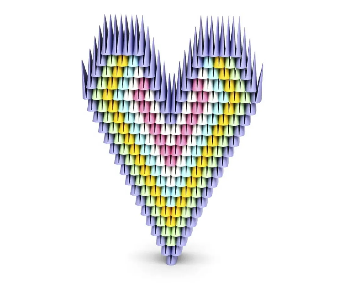 1.000 Piezas Pastel Gami