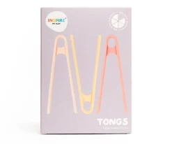 3 Pinzas Silicona Coral