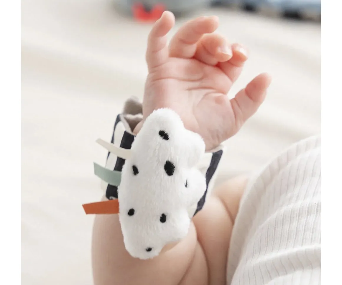 2 Pulseras Sonajero Happy Clouds Blue