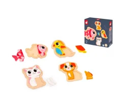 4 Puzzles Evolutivos Animales de Compañía