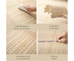 Alfombra de Juegos Puzle XL Beige