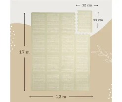 Alfombra de Juegos Puzle XL Beige