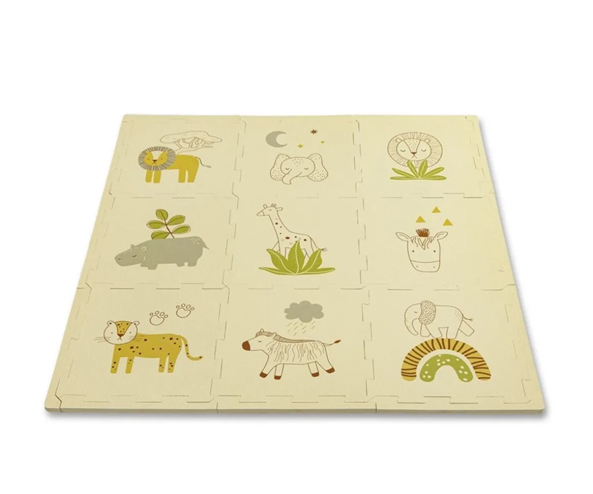 Alfombra Puzle Safari 90 x 90 cm