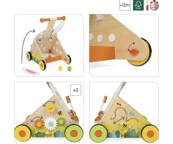 Andador de Actividades Conejo de Madera