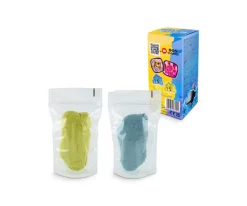 Arena Sensorial Fluffy Azul Amarillo