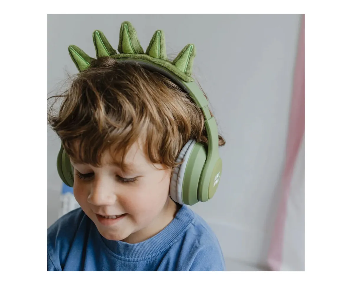 Auriculares KidyEars Infantiles con Orejas de Animal Dinosaurio