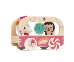 Autobús Mágico de Madera de Lena la Unicornio