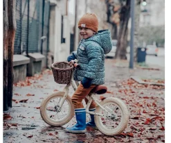 Bicicleta Banwood sin Pedales First Go! Bonton Crema