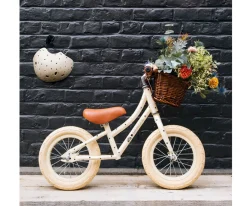 Bicicleta Banwood sin Pedales First Go! Bonton Crema