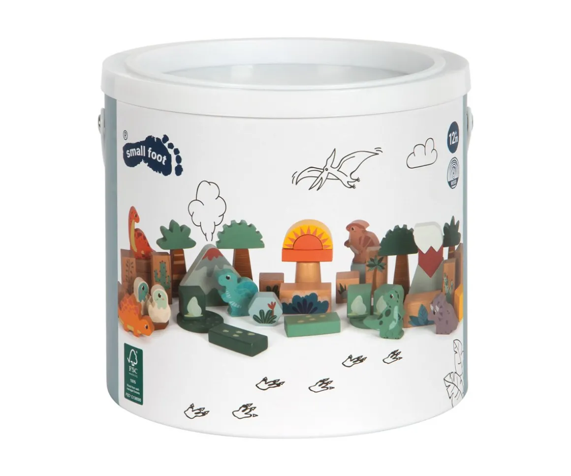 Bloques de Construcción de Madera Dino