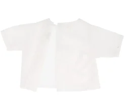 Blusa Popelín Blanca para Muñeco