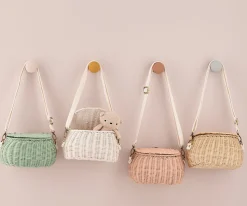 Bolsito Ratán Mini Chari Vintage Blue