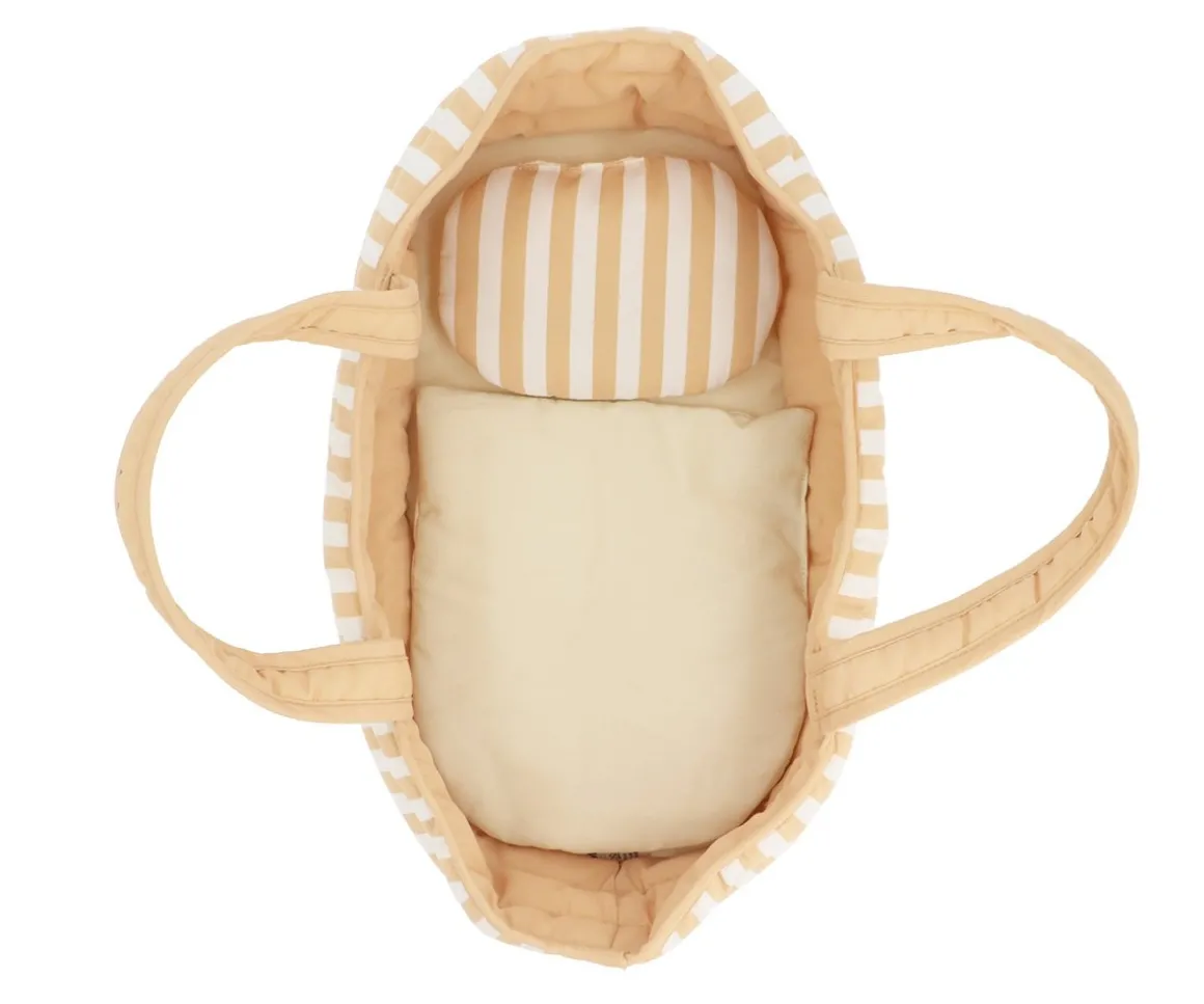 Capazo Muñecas Stripes Caramel