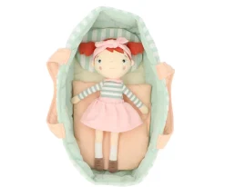 Capazo Muñecas Stripes Pink