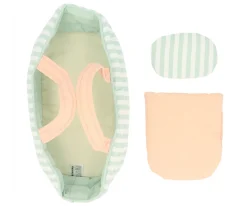 Capazo Muñecas Stripes Sage