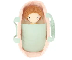 Capazo Muñecas Stripes Sage