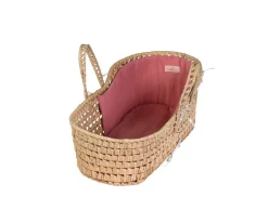 Capazo Pequeño Hoja de Palma Musa Rosa