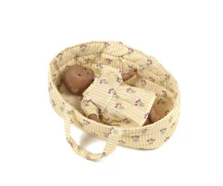 Capazo y Almohada para Muñecos Daisy Flowers