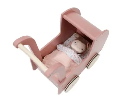 Carrito de Madera con Muñeca Blandita