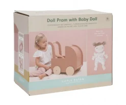 Carrito de Madera con Muñeca Blandita