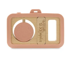 Cámara de Silicona y Madera para Bebés Mrs. Cat