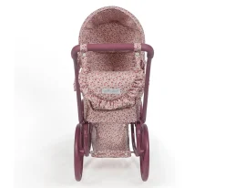 Cochecito Cuco Ruedas Grandes Cherry Flores para Muñecas