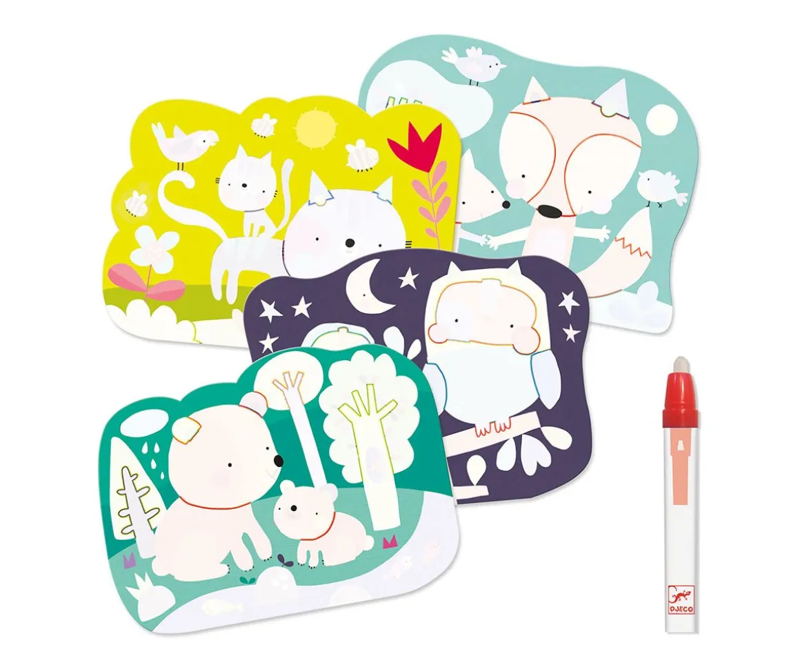 Colorea Mágico Escondido en el Bosque