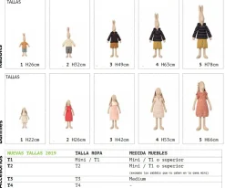 Conejito Talla 2 Marrón Chocolate con Traje de Ballet y Falda Crema