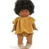 Conjunto Top y Braguita Terciopelo Camel para Muñeco Gordis