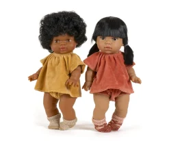 Conjunto Top y Braguita Terciopelo Camel para Muñeco Gordis