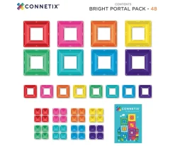 Construcción Connetix Bright Portal 48 piezas