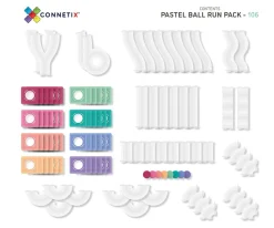 Construcción Connetix Carrera de Bolas Pastel 106 Piezas