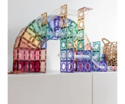 Construcción Connetix Carrera de Bolas Pastel 106 Piezas