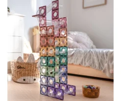 Construcción Connetix Carrera de Bolas Pastel 106 Piezas