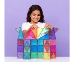 Construcción Connetix Glitter Castle 48 piezas