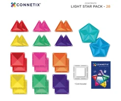 Construcción Connetix Light Star 28 piezas