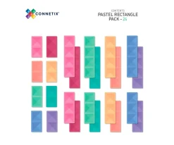 Construcción Connetix Pastel Rectángulo 24 piezas