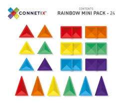 Construcción Connetix Rainbow Mini 24 Piezas