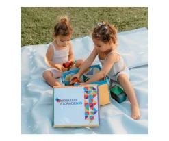 Contenedor Magna-Tiles y Tapete de Juego Interactivo