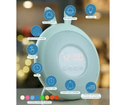 Despertador Lámpara Conejo Verde