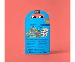 Desplegable de Pegatinas Reutilizables Omy Montessori ¡Vroom Vroom!