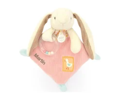 Doudou Sonajero Peluche Conejito Personalizable