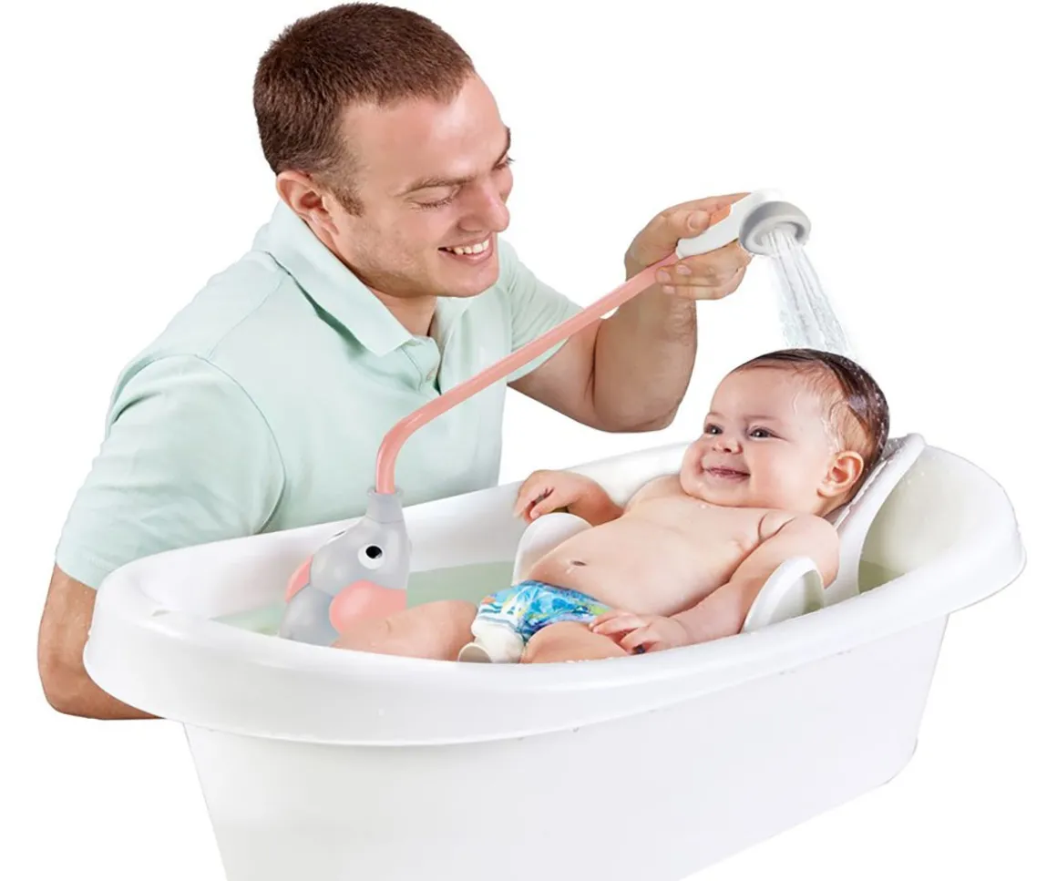 Ducha Bañera Elefante Rosa Yookidoo